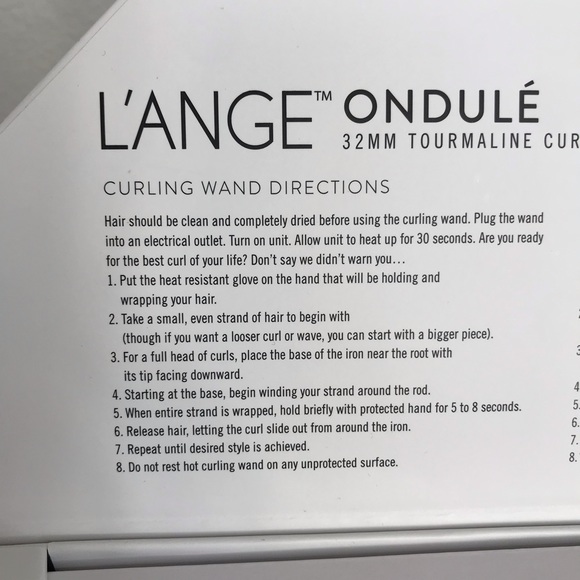 L’ANGE ondule 32MM Tourmaline Curling Wand - Picture 6 of 8